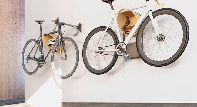 soporte de pared para bicicletas
